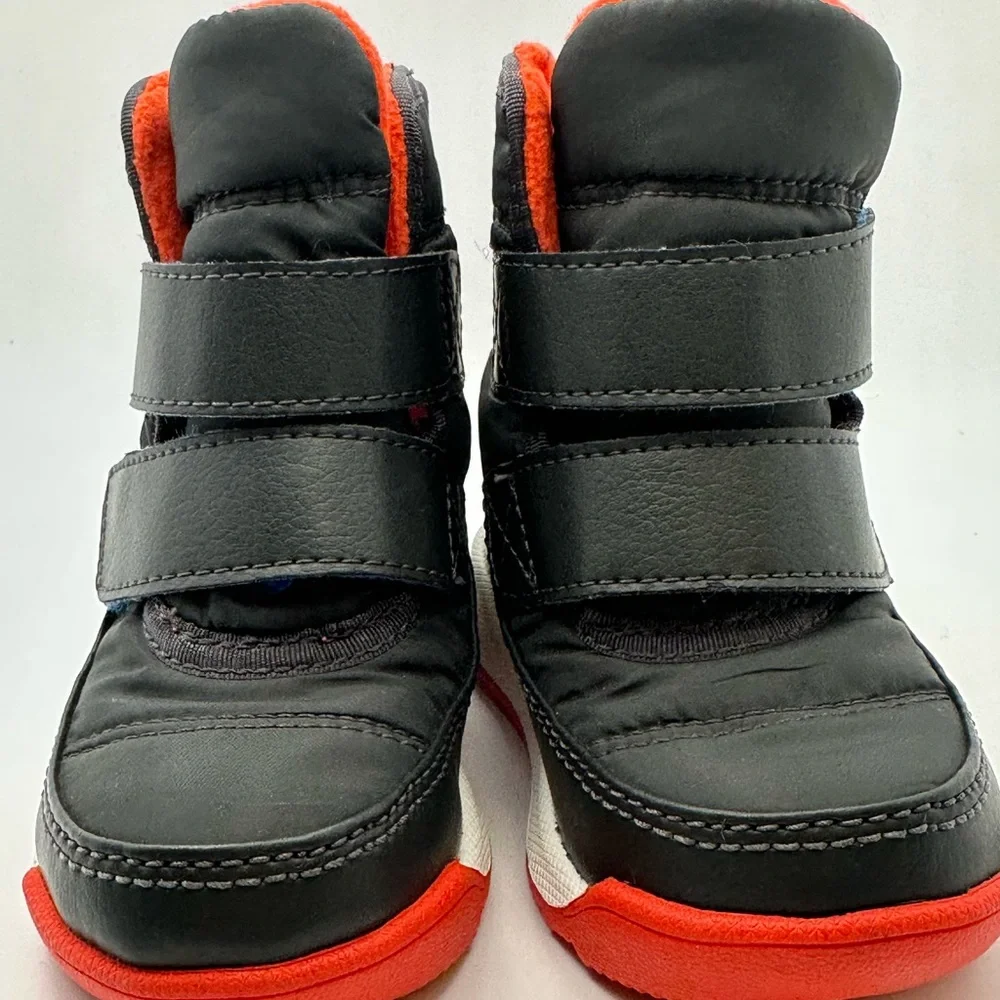 Sorel Toddler Black Boot with Red, Blue &‎ Yellow Accents